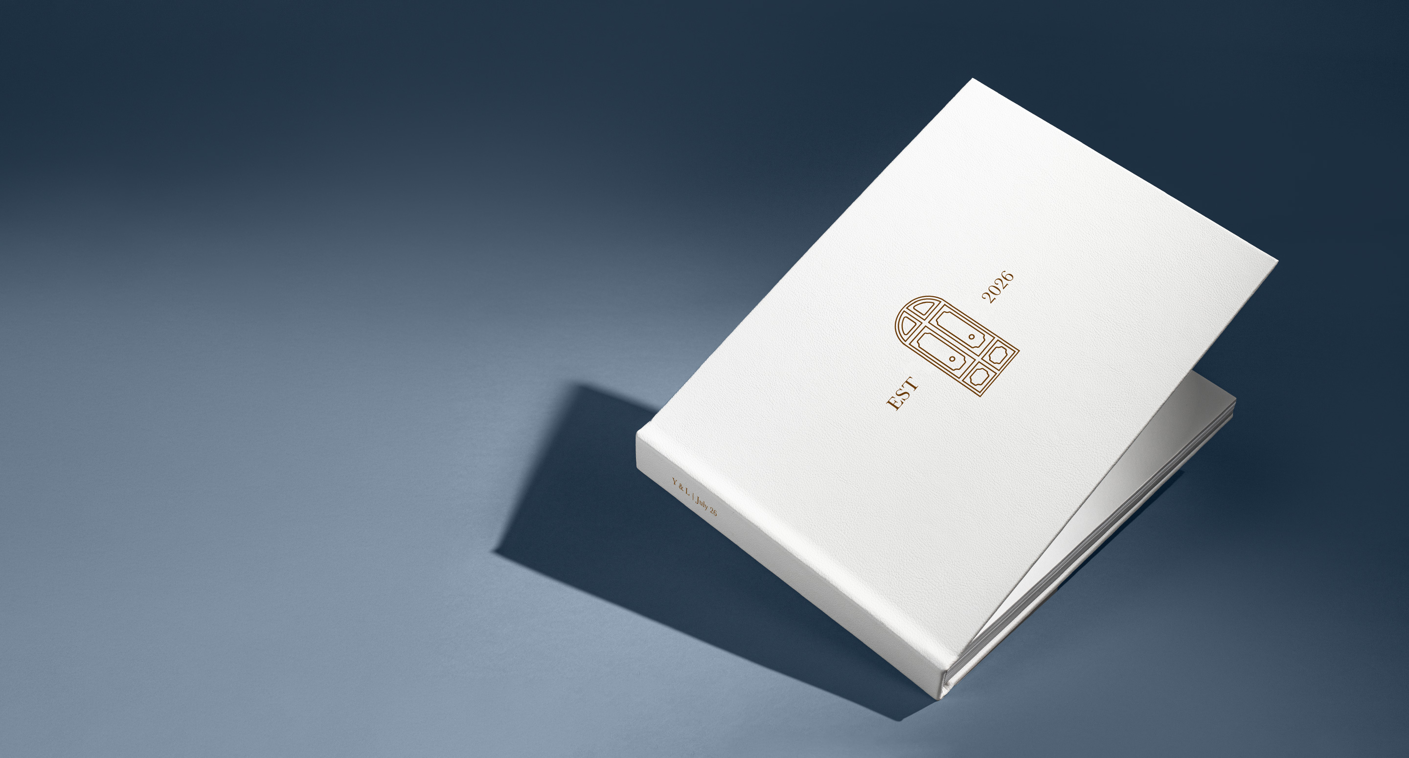 White Vegan Leather book