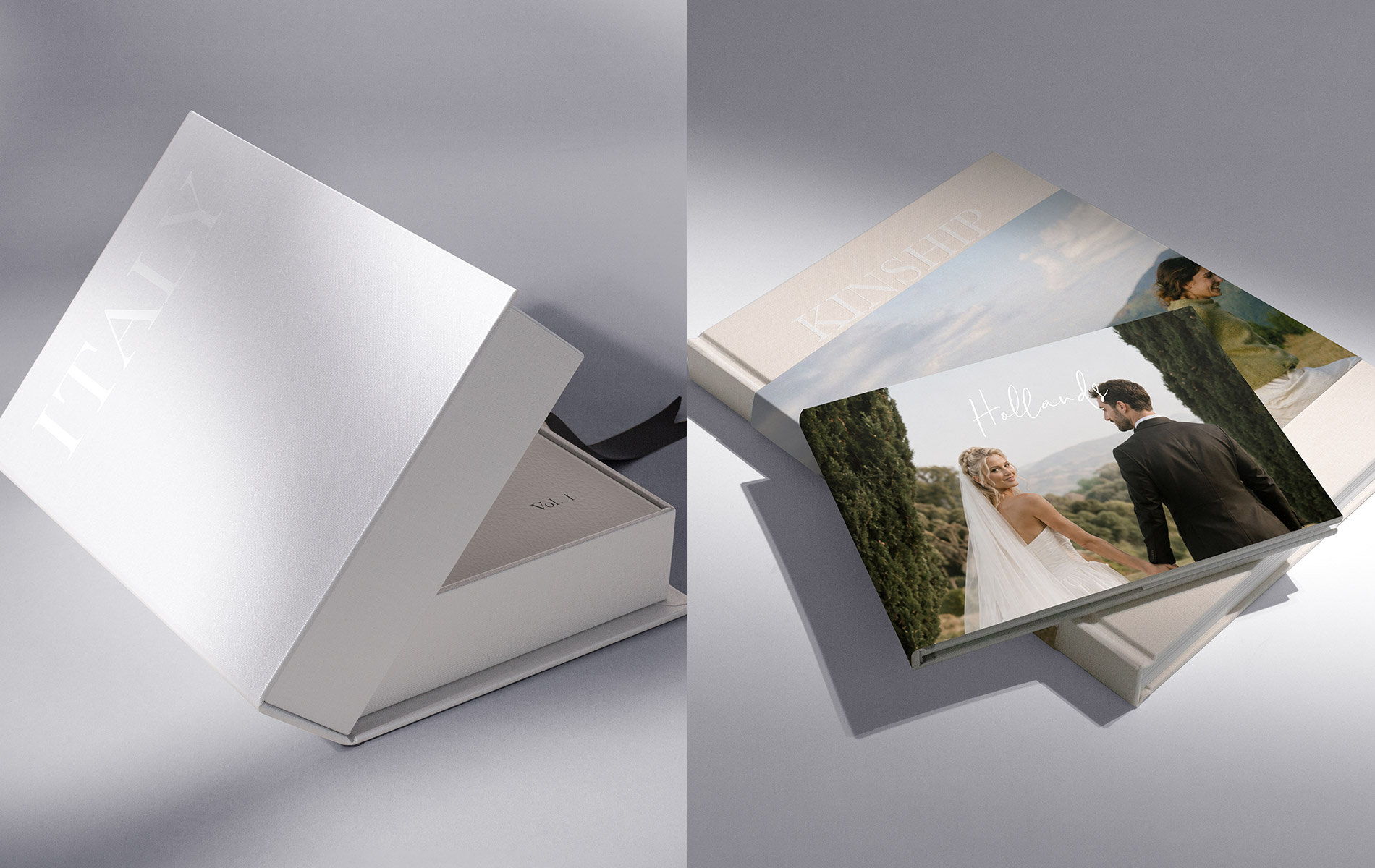 Presentation box and book with cover