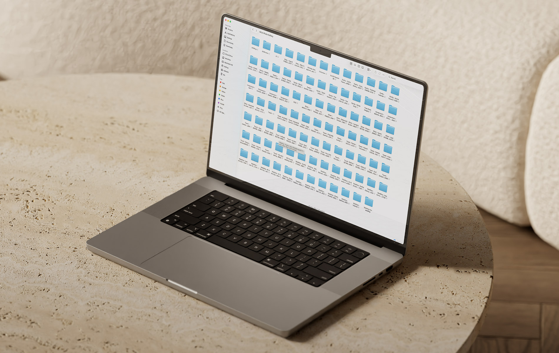 Files on screen