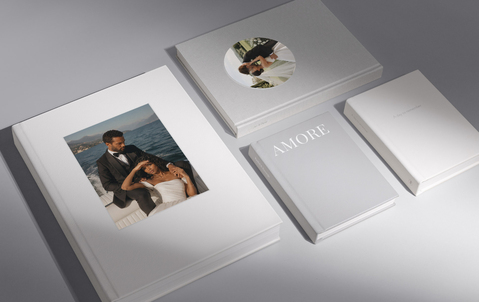 Books layed flat