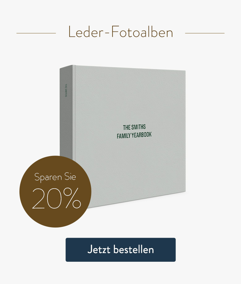 Sparen Sie 20% - Leder-Fotoalbum
