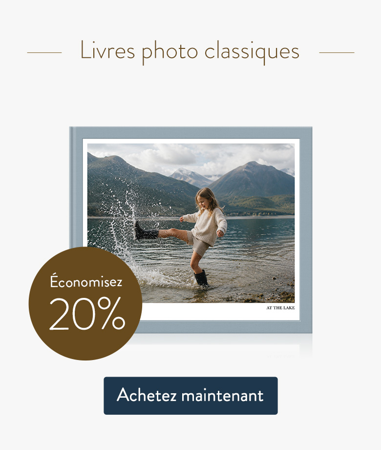 Économisez 20 % - Livre photo classique