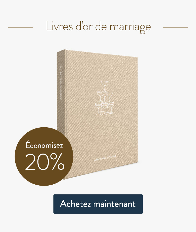 Économisez 20 % - Livre d'or de mariage
