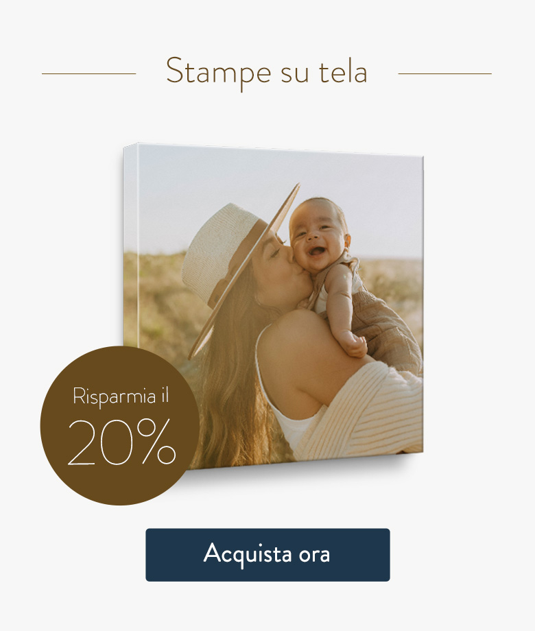 Risparmia il 20% - Stampa su tela