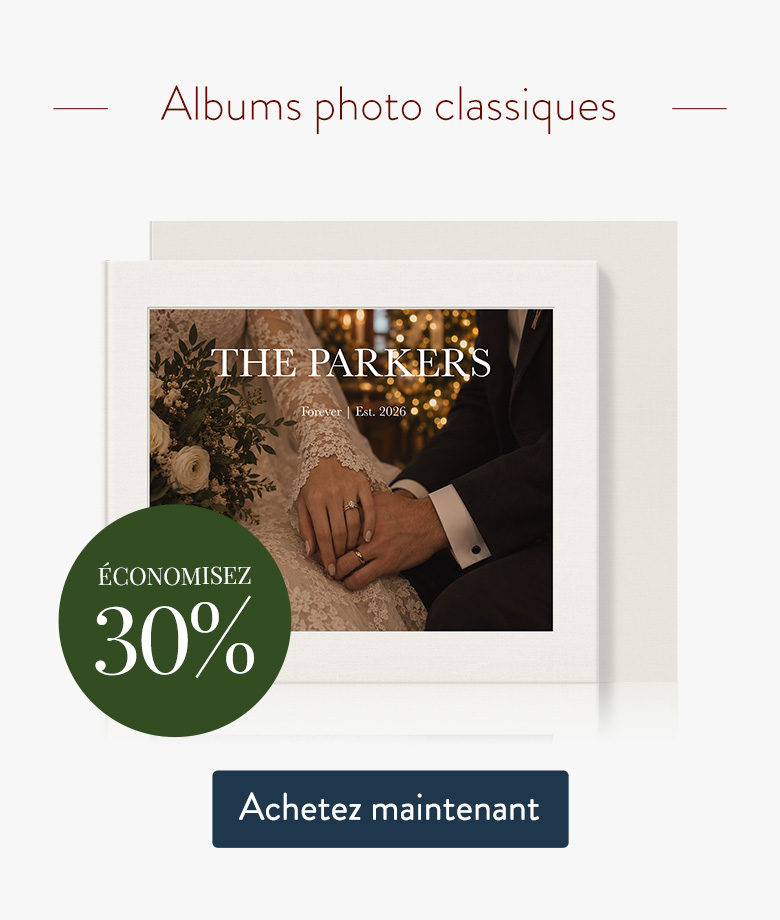Albums photo classiques - Economisez 30%