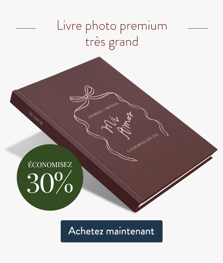 Livre photo premium très grand - Economisez 30%