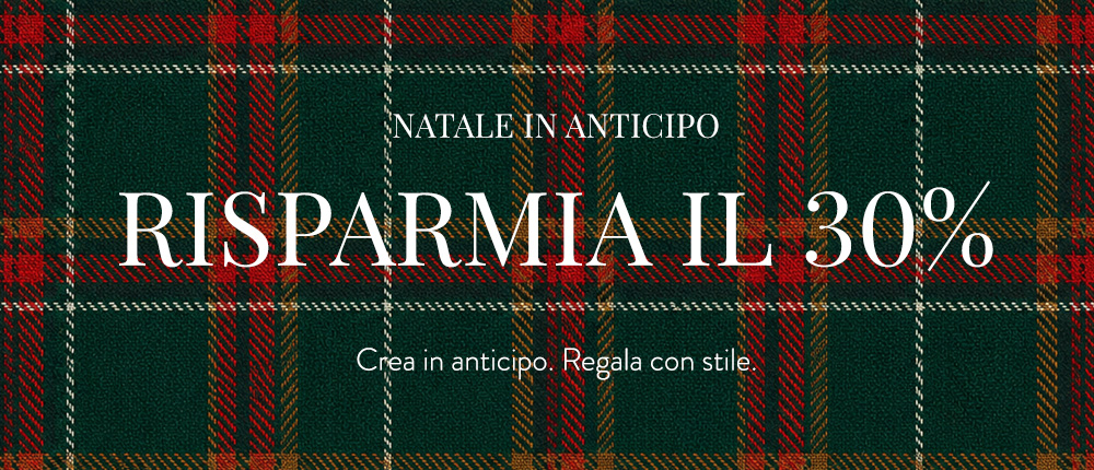 Il Natale arriva prima. Risparmia il 30%.