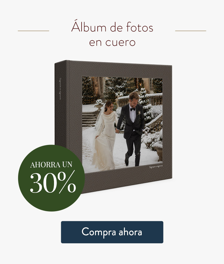 Album de fotos premium en cuero - Ahorra un 30%