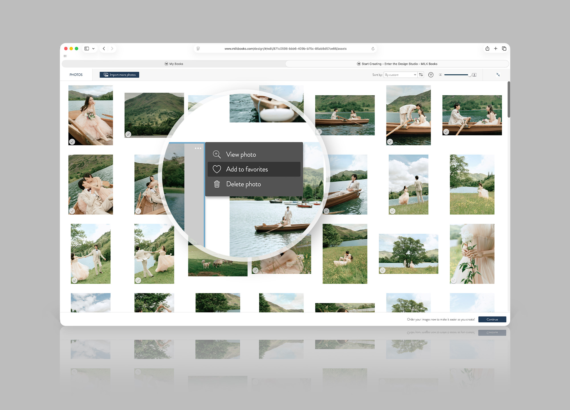 Design Studio Photo Library opened on Mac