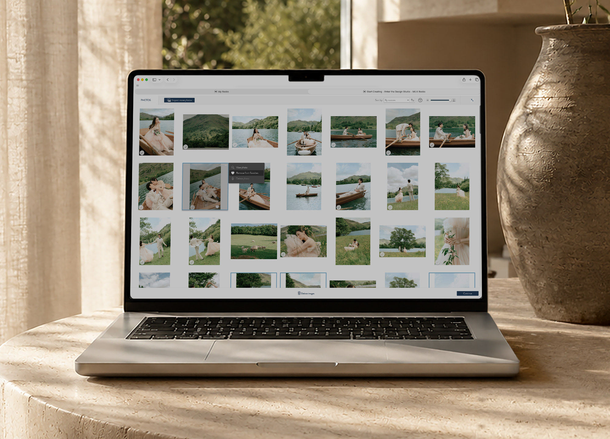 Design Studio Photo Library open on Mac