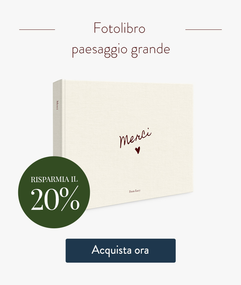 Risparmia il 20% - Fotolibro paesaggio grande