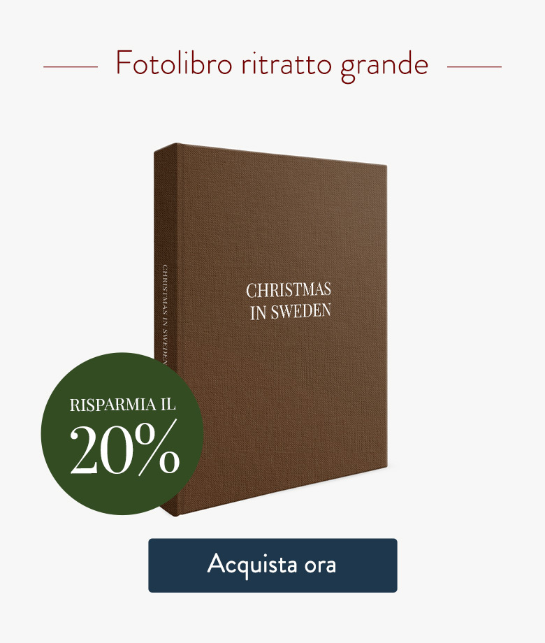 Risparmia il 20% - Fotolibro ritratto grande