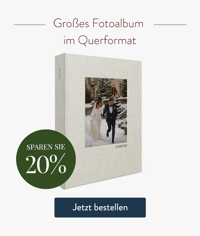 Sparen Sie - Großes Fotoalbum im Querformat