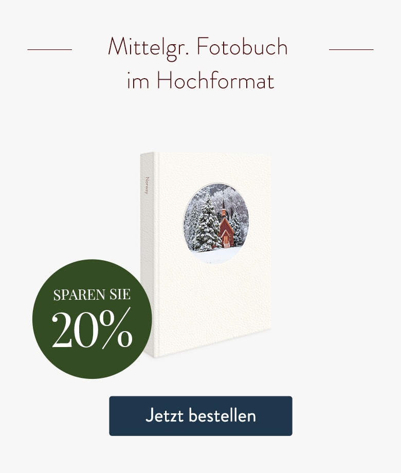 Sparen Sie - Mittelgr. Fotobuch im Hochformat