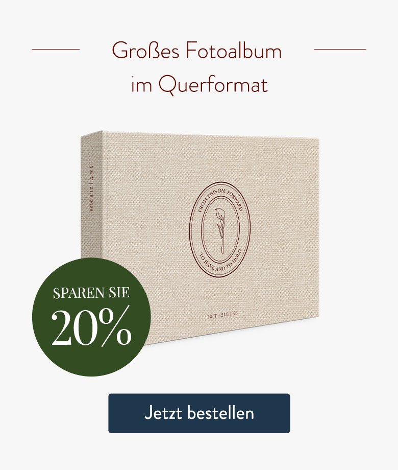 Sparen Sie - Großes Fotoalbum im Querformat