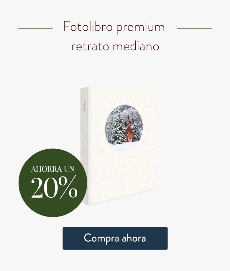 Ahorra un 20% - Fotolibro retrato mediano