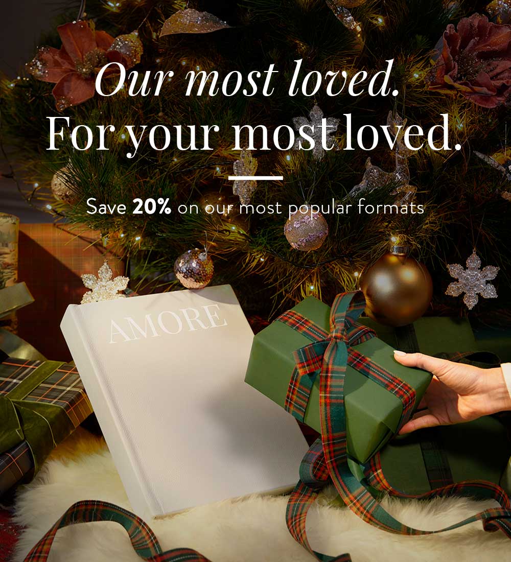 Christmas Bestsellers. Save 20% on photo books and albums.
